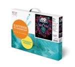 Картина по номерам Фрея PNB/PMC-277, Череп. Поп-арт, (цветной холст) 40х30 см