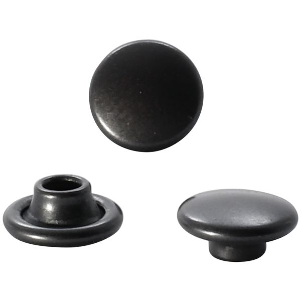 Хольнитены джинсовые ⌀8 мм, |БЕЗ ГВОЗДЯ|, BIG, черный, 100 шт