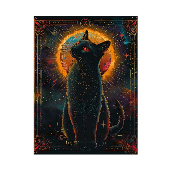 Пазл деревянный 500 элементов, PZLD-007 Мистическая кошка, Фрея