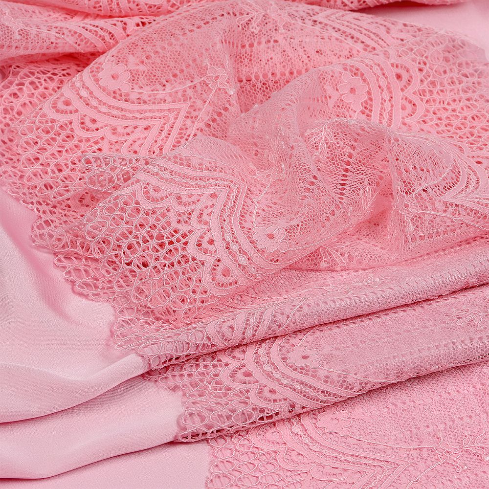 Кружево бельевое эластичное 230 мм / 10 м, 8037, цв.F133 розовый, Kruzhevo
