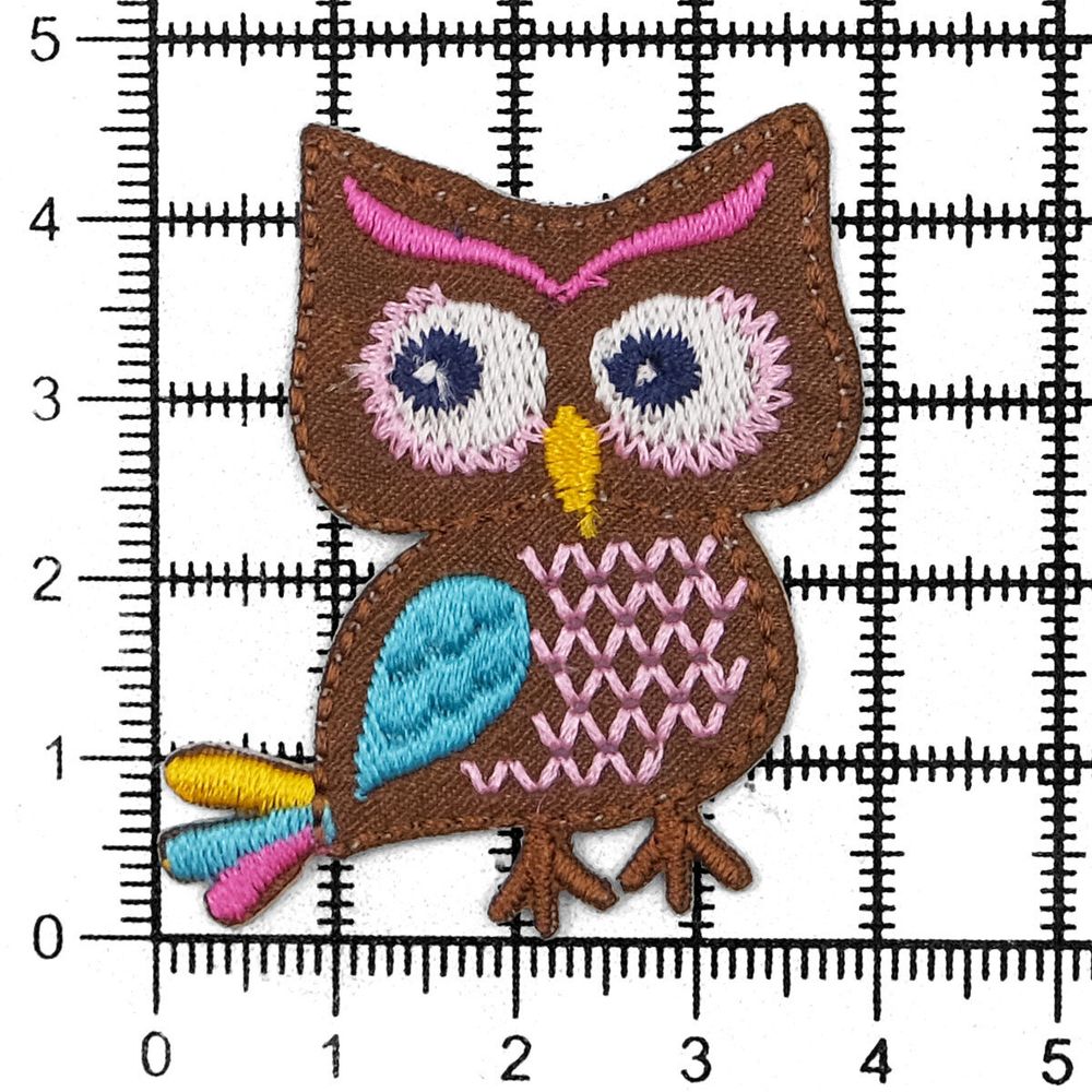Термоаппликация Совушка, 4х4.6см, Hobby&Pro