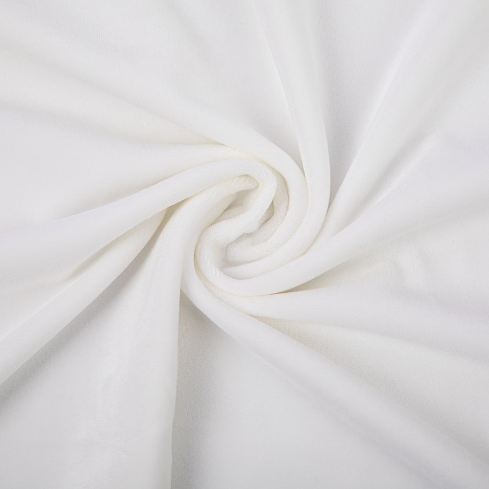 Микровелюр 160х150 см, 002 тёплый белый, Gamma MCV