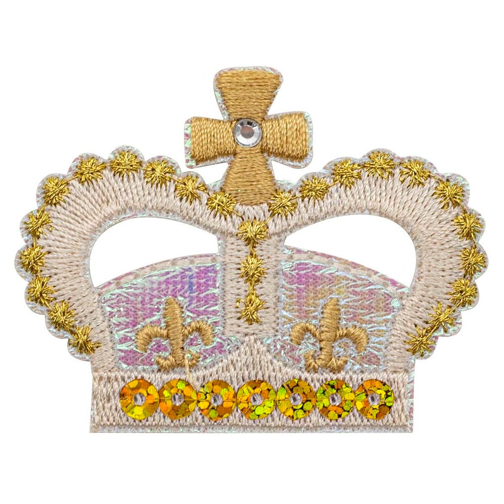 Термоаппликация "Корона королевы", 5.8х4.5см