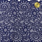 Кружево бельевое эластичное 205 мм / 3 м, TBY.YSTL00839, цв.L1832 синий, Kruzhevo