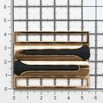 Пряжка ременная металл 50 мм (золото+черный), 4 шт