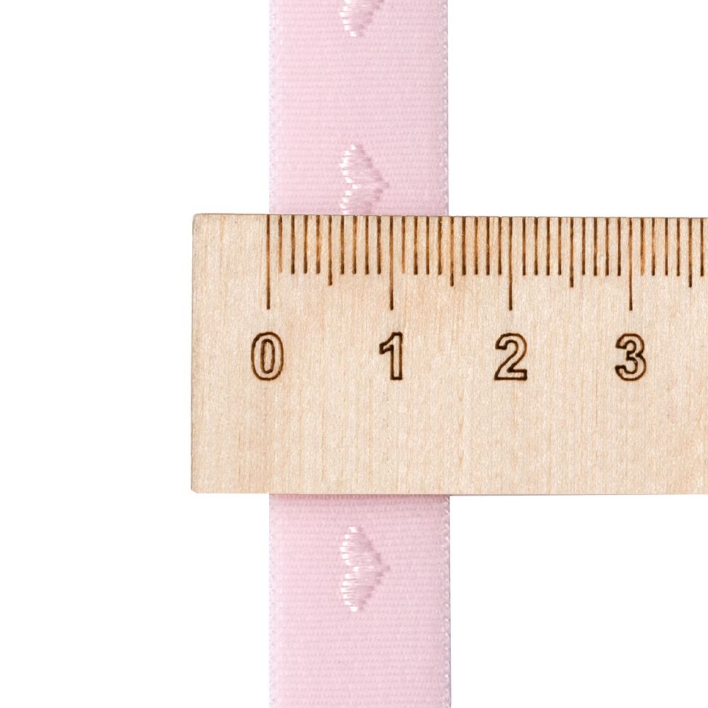 Резинка бельевая (окантовочная) 15.0 мм / 50 метров, тканая, бледно-розовый, ML124015/99/1