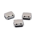 Стразы пришивные в цапах стекло TY цв.красный 6х8 мм, уп. 50 шт