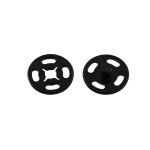 Кнопка пришивная пластик ⌀13 мм, 10 шт, 02 черный, Gamma PKL-13