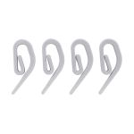 Крючки шторные для карниза 26.5 мм, улитка усиленные, пластик, серый, 100 шт/упак