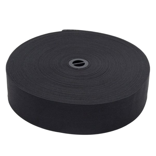 Резинка вязаная 40.0 мм / 25 метров, ТВ-40, черный