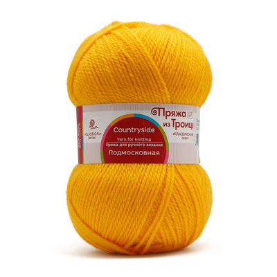 Пряжа Троицкая Подмосковная / уп.10 мот. по 100 г, 250 м, 12 желток