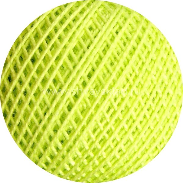 Пряжа ПНК им.Кирова Ирис / уп.20 мот. по 25 г, 150м 4702 ярк.салатовый