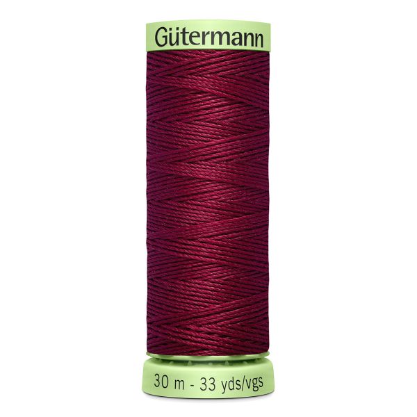 Нитки отделочные Gutermann Top Stitch, 30м, 375 красная слива, 5 катушек