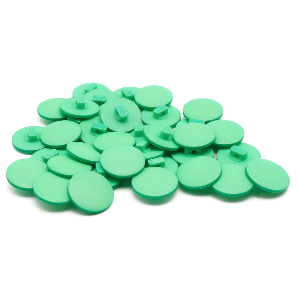 Пуговицы на ножке 32L (20мм), пластик (Green (зеленый)), NE68, 36 шт