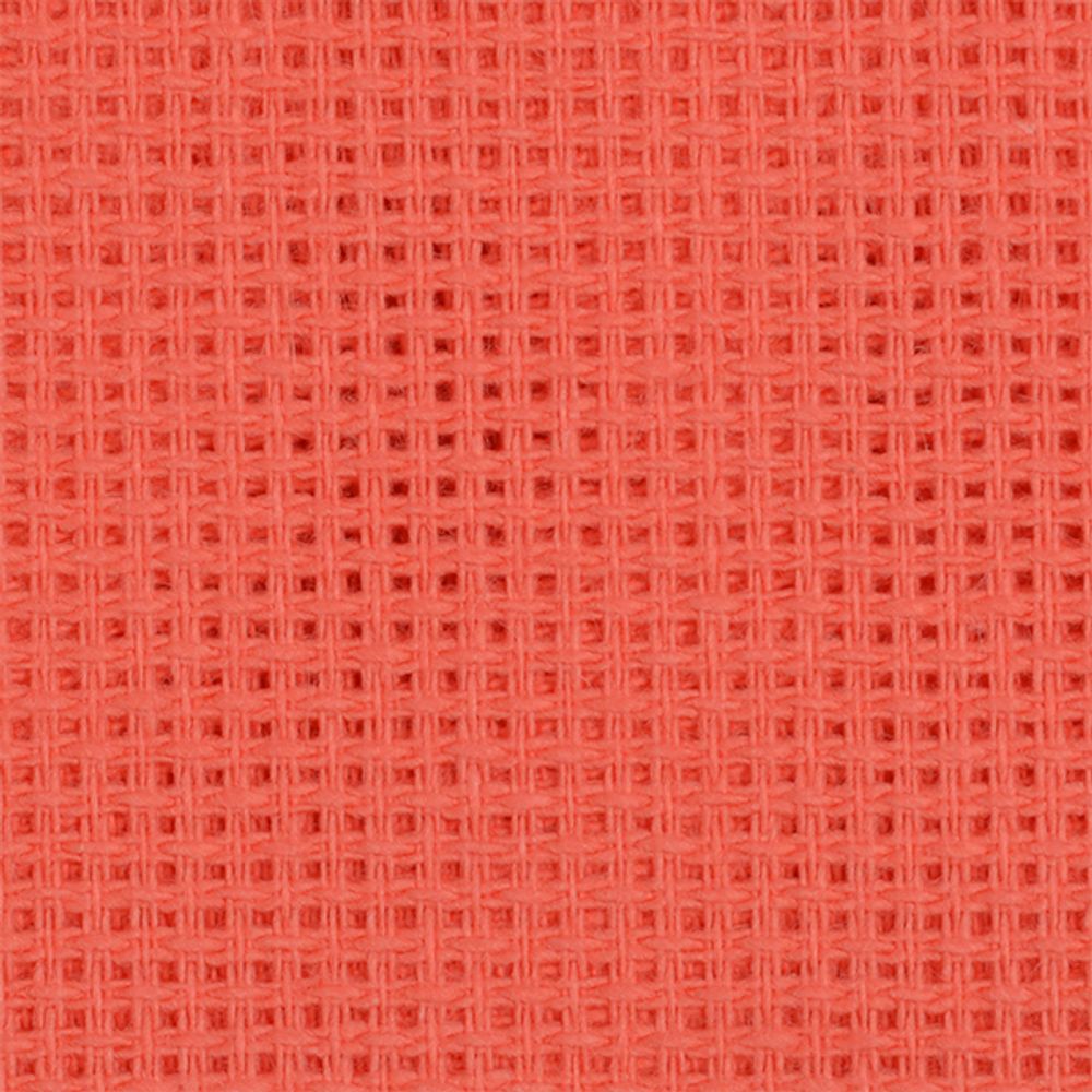 Канва для вышивания мелкая, 851 (613/13) (10х60кл) 40х50 см, цв. коралл