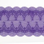 Кружево бельевое эластичное 230 мм / 10 м, 8037, цв.F170 фиолетовый, Kruzhevo