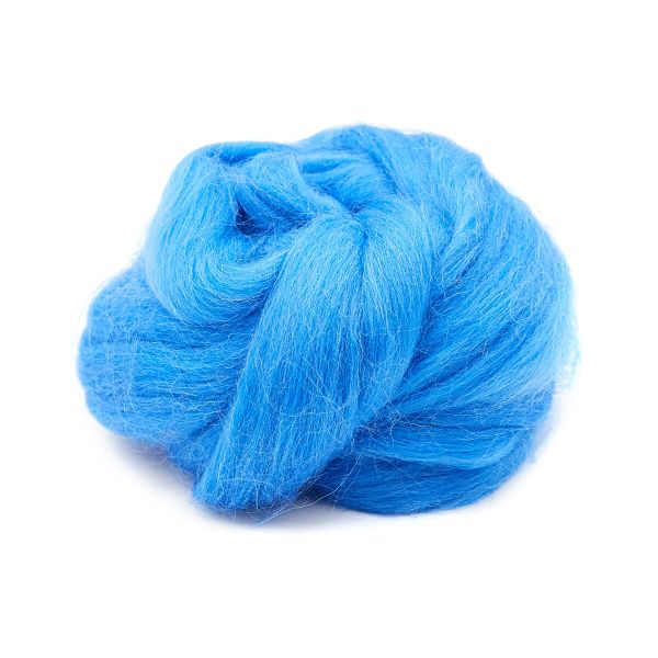 Шерсть для валяния Троицкая п/тонкая 1х100 г (до 29 мкр), 420 арктика