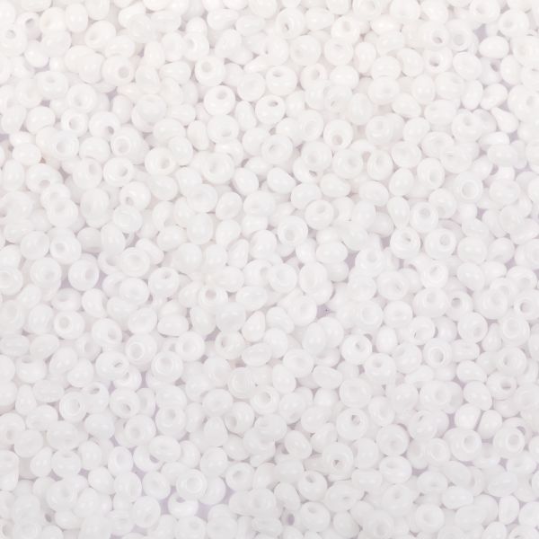 Бисер Preciosa Drops 8/0 (2.9 мм), 50 г, 03050 белый, 311-11001