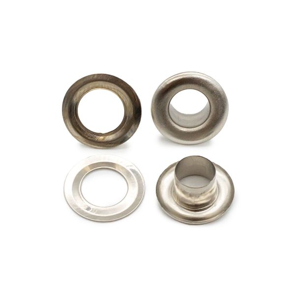 Люверсы металл ⌀_6.0 мм (внутр.), №4, сталь, никель, 100 шт, New Star