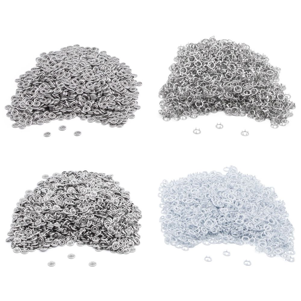 Кнопка рубашечная (джерси) открытая ⌀7.8 мм, ≈1440 шт, МЕТАЛЛ, эмаль, цв.101 белый матовый, NEW STAR