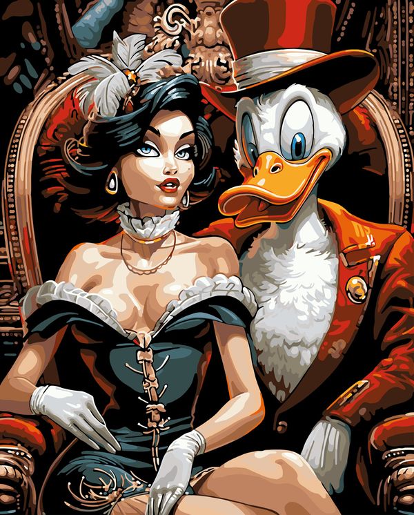 Картина по номерам Фрея PNB/PL-299, Роскошная парочка, 50х40 см