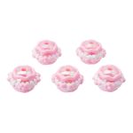 Бусины акриловые лэмпворк 16х20 мм, 5 шт, Astra&Craft (розовый), 1AL155