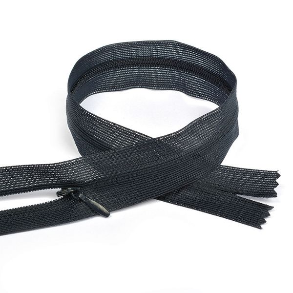 Молния потайная (скрытая) Т3 (3 мм) 1 зам., н/раз., 20 см, цв.S071 т.синий уп.50 шт