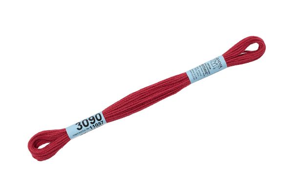 Мулине Gamma 100% хлопок, цв.3090 гр.малиновый, 24 мотка по 8 метров