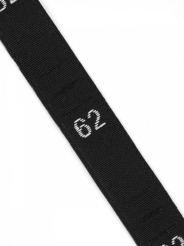 Размерники жаккардовые тафта 62 черный 10х32 мм ТВ в рул. 500 шт