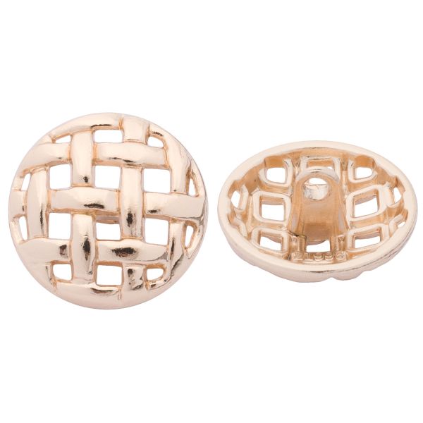 Пуговицы на ножке 28L=18 мм, металл, Gold (золотой), 10 шт, MP11