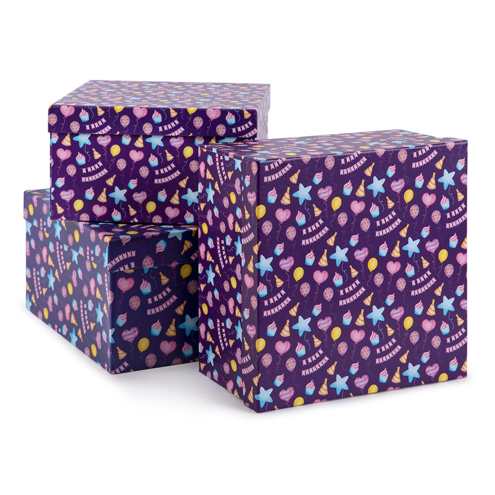 Набор подарочных коробок, 3 шт, 06 с днем рождения, Stilerra SBOX-S4 Набор подарочных коробок, 3 шт, 06 с днем рождения, Stilerra SBOX-S4