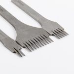 Пробойники для кожи строчные, набор (французский тип) для кожи, косой зуб, шаг 3.38 мм, Промысел, LT-026