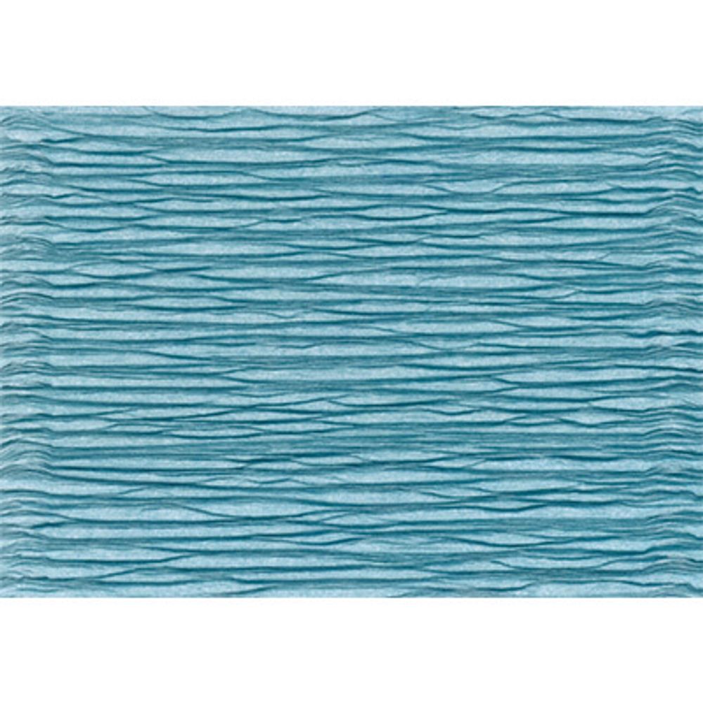 Бумага гофрированная (креповая) 180 г/м², 50 см / 2.5 метра, 17/E3 бирюзовый, Blumentag GOF-180