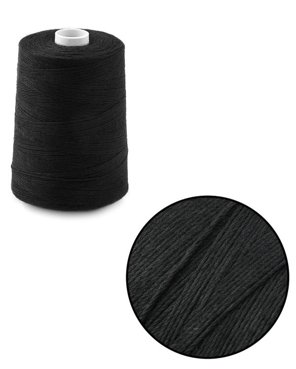 Нитки штапельные ПНК им.Кирова 210ЛШ, 1000 м / 1 кат., 6818 черный