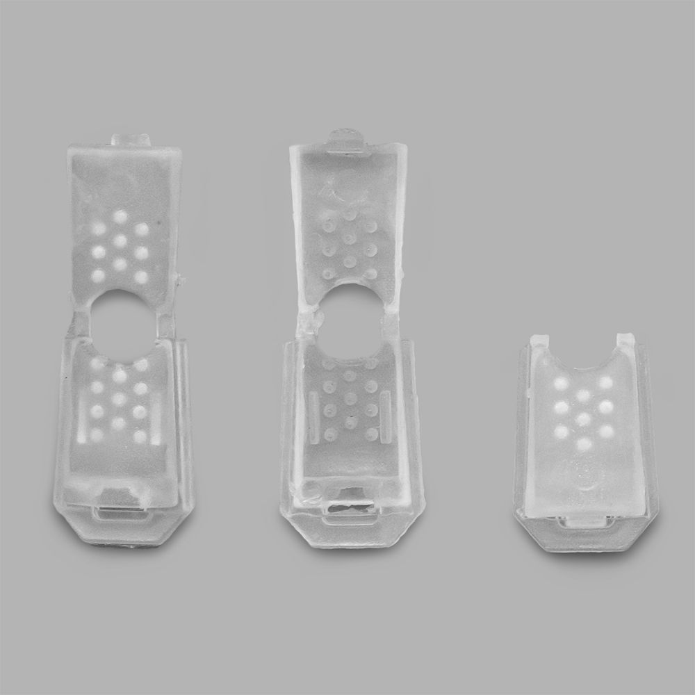 Наконечник для шнура пластик 13х9 мм, ПП, прозрачный, 100 шт