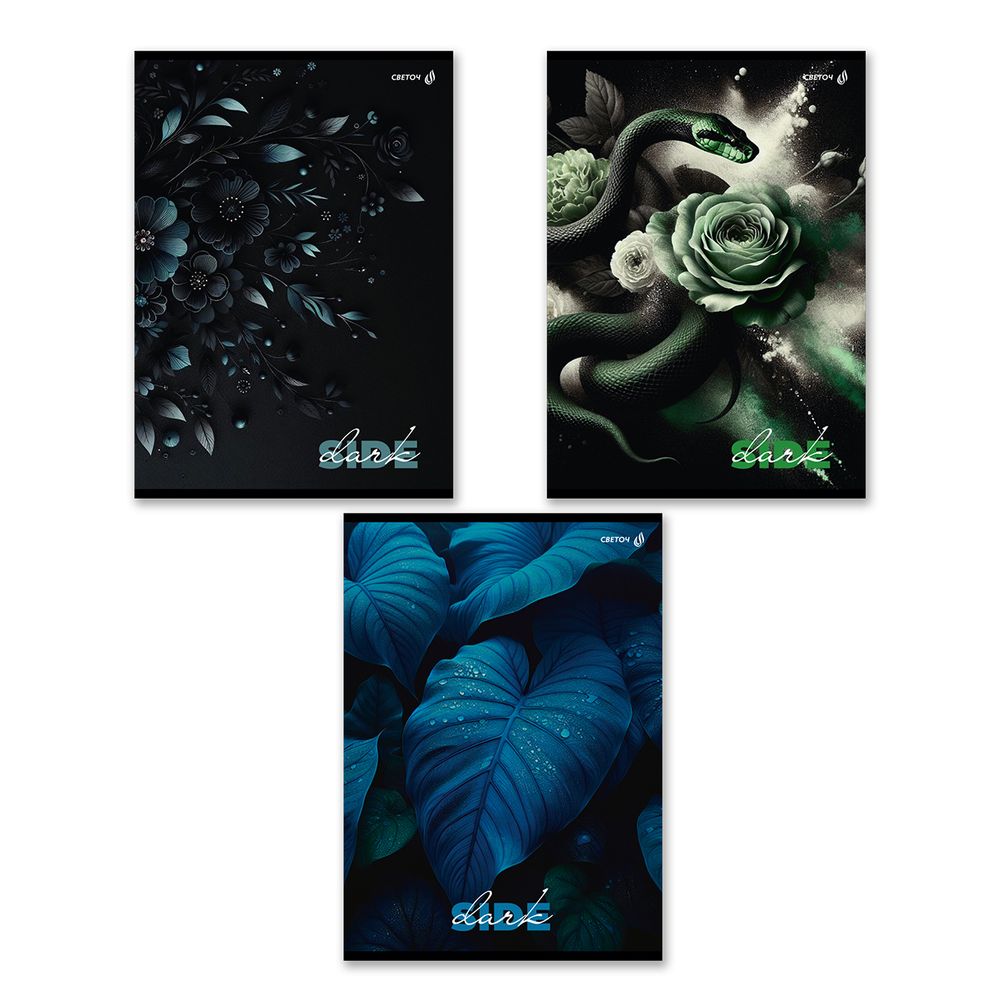 Тетрадь ученическая общая, A4 96 л. на скобе 65 г/м², белизна 100 %, 6 шт, клетка, 01352 Тайны природы, Светоч Т156