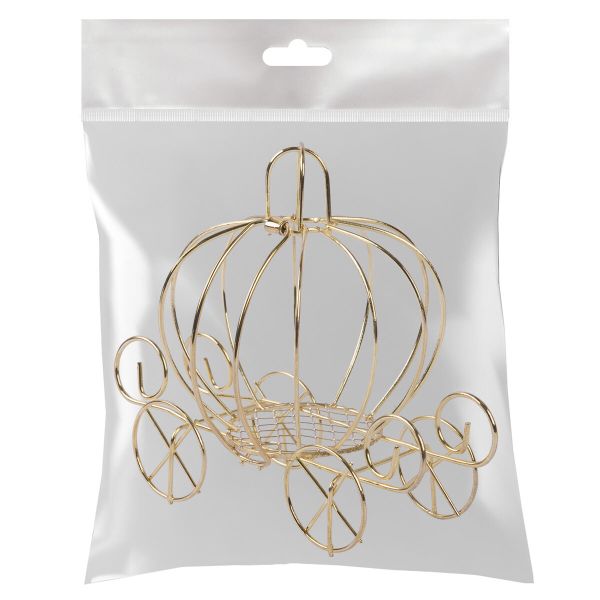 Миниатюра кукольная: Карета металл 12х10 см, Blumentag MET-405