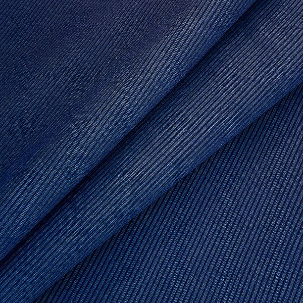 Кашкорсе с лайкрой пенье 400 г/м², 60+60 см / 15 метров, КАШ.400.19-3925.15, индиго