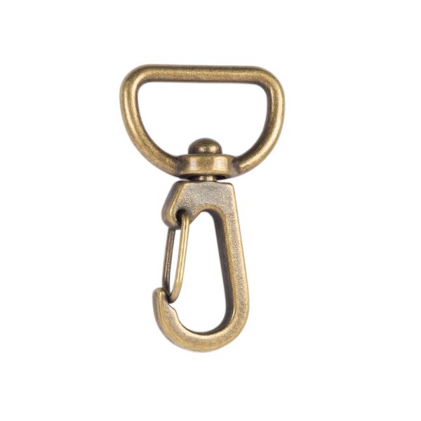 Карабин металл 20.0 мм (40х24 мм), 10 шт, 24 под бронзу, Gamma GH 103/20/10