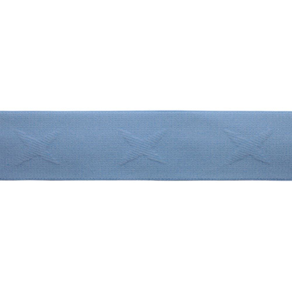 Резинка тканая 35 мм, 25 м, 5841 голубой