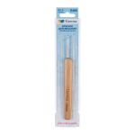 Крючок для вязания с бамбуковой ручкой ⌀1.0 мм, 13.5 см, сталь, Gamma RHB