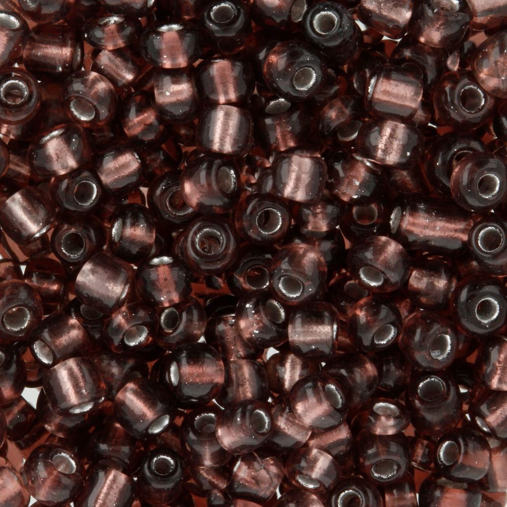 Бисер Zlatka 8/0 (2.9 мм), 100 г (10х10 г), №0056 т.сиреневый, GR