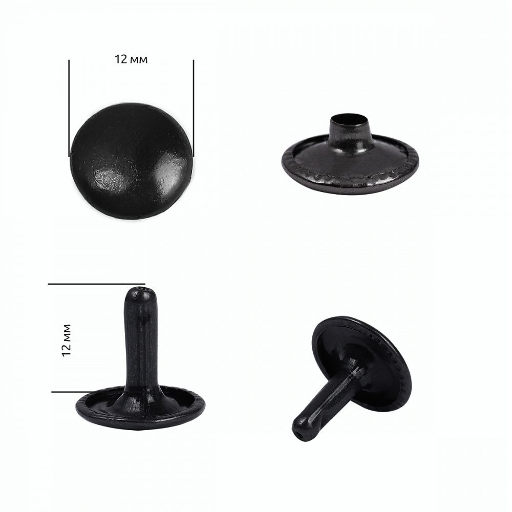 Хольнитены двухсторонние сталь 12х12 мм, №123, TBY.5212 цв. оксид уп. 1000 шт, TBY