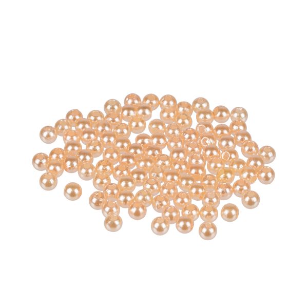 Бусины пластик ⌀4 мм, 100±5 шт, №29 розовый, Zlatka PB