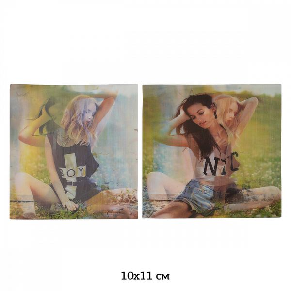 Термоаппликация 3D (интерактивные) 3D01 10х11см, 5 шт