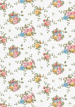 Ткань для пэчворка Peppy Версальские сады, отрез 50х55 см, 146 г/м², ВС-03 белый, Peppy