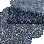 Кружево бельевое эластичное 240 мм / 25 м, TY.40992, цв.голубой, Kruzhevo