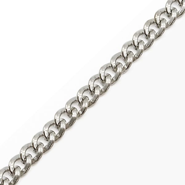 Цепь стальная, 6,2х4,8 мм, 10 м, никель