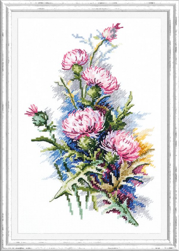 Набор для вышивания нитками Чудесная игла, Скромное обаяние 14х23 см