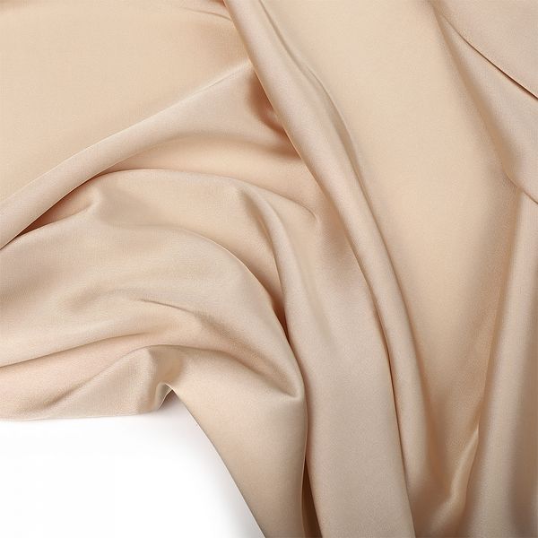 Шелк Армани 90 г/м², 150 см / 2 метра TBYArm-095 цв.95 пудра-бежевая (серебристый пион)